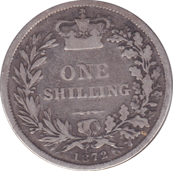 1872 SHILLING ( F ) DIE 108 - Shilling - Cambridgeshire Coins