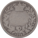 1872 SHILLING ( FAIR ) 2 - Shilling - Cambridgeshire Coins
