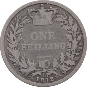 1872 SHILLING ( FAIR ) 5 - SHILLING - Cambridgeshire Coins