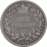1872 SHILLING ( FAIR ) 5 - SHILLING - Cambridgeshire Coins