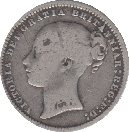 1872 SHILLING ( FINE ) DIE 147 - Shilling - Cambridgeshire Coins