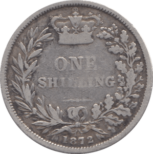 1872 SHILLING ( FINE ) DIE 147 - Shilling - Cambridgeshire Coins