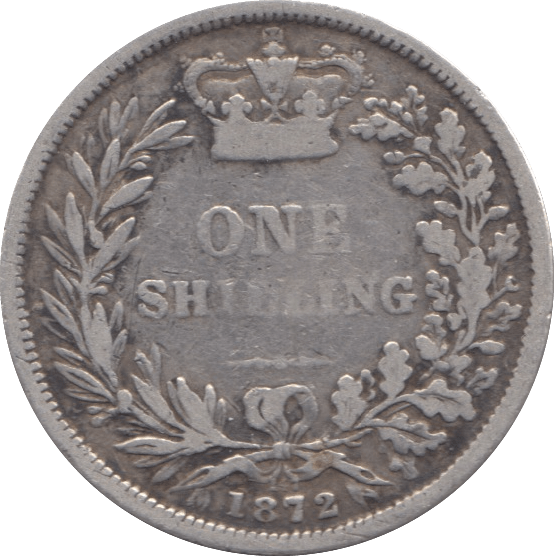 1872 SHILLING ( FINE ) DIE 147 - Shilling - Cambridgeshire Coins