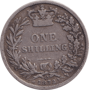1872 SHILLING ( FINE ) - Shilling - Cambridgeshire Coins