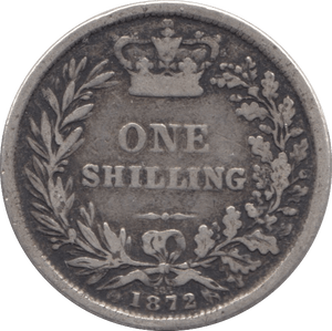 1872 SHILLING ( GF ) DIE 105 - Shilling - Cambridgeshire Coins