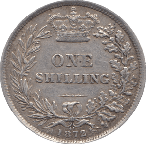 1872 SHILLING ( GVF ) DIE 48 - Shilling - Cambridgeshire Coins