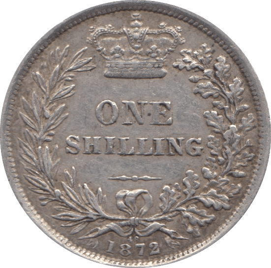 1872 SHILLING ( GVF ) DIE 48 - Shilling - Cambridgeshire Coins
