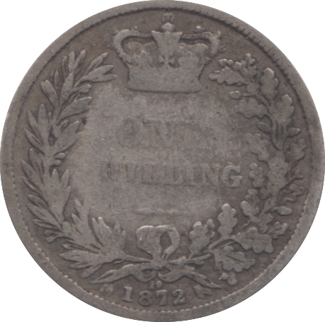 1872 SHILLING ( NF ) DIE 29 - Shilling - Cambridgeshire Coins