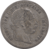 1872 SILVER AUSTRIA 10 KREUZER - WORLD COINS - Cambridgeshire Coins