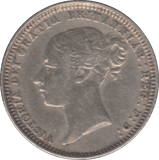 1872 SIXPENCE ( GVF ) DIE 52 - Sixpence - Cambridgeshire Coins