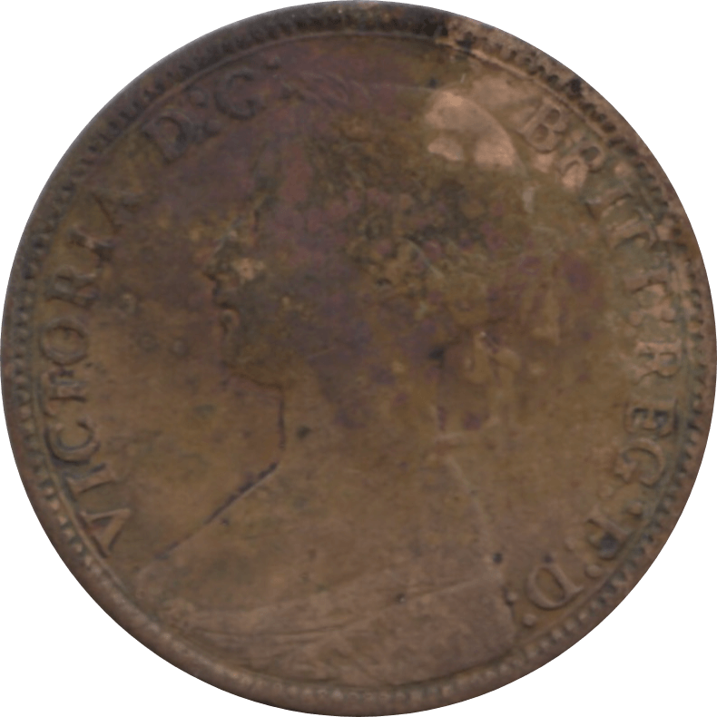 1873 FARTHING 2 ( FINE ) 82 - Farthing - Cambridgeshire Coins