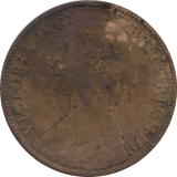 1873 FARTHING 2 ( FINE ) 82 - Farthing - Cambridgeshire Coins