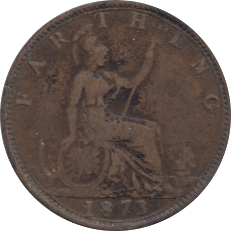 1873 FARTHING ( FINE ) 1 - Farthing - Cambridgeshire Coins