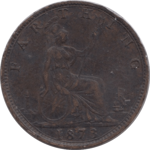 1873 FARTHING ( GVF ) 14 - Farthing - Cambridgeshire Coins
