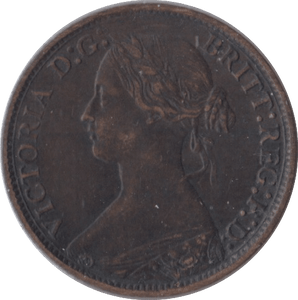 1873 FARTHING ( GVF ) - Farthing - Cambridgeshire Coins
