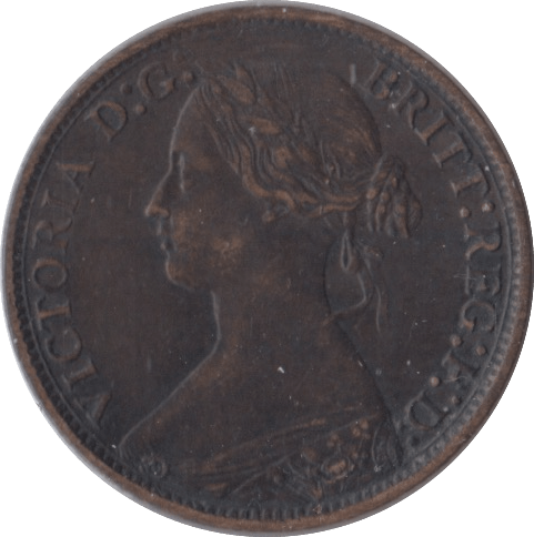 1873 FARTHING ( GVF ) - Farthing - Cambridgeshire Coins