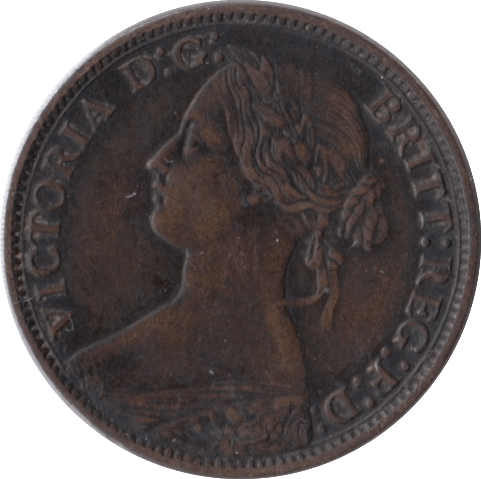 1873 FARTHING ( GVF ) - Farthing - Cambridgeshire Coins