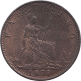 1873 FARTHING ( UNC ) 10 - Farthing - Cambridgeshire Coins