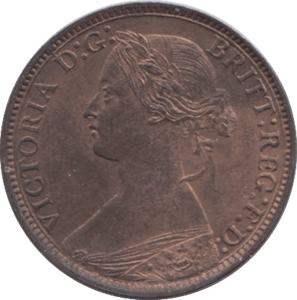 1873 FARTHING ( UNC ) 10 - Farthing - Cambridgeshire Coins