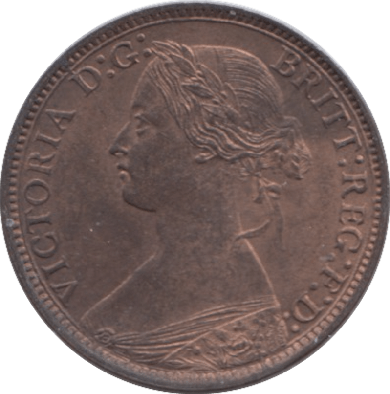 1873 FARTHING ( UNC ) 10 - Farthing - Cambridgeshire Coins