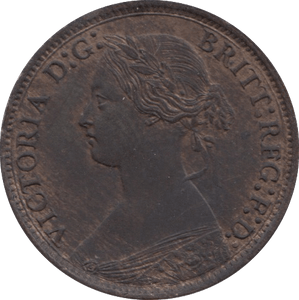1873 FARTHING ( UNC ) 1 - Farthing - Cambridgeshire Coins