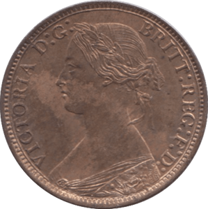 1873 FARTHING ( UNC ) 1 - Farthing - Cambridgeshire Coins