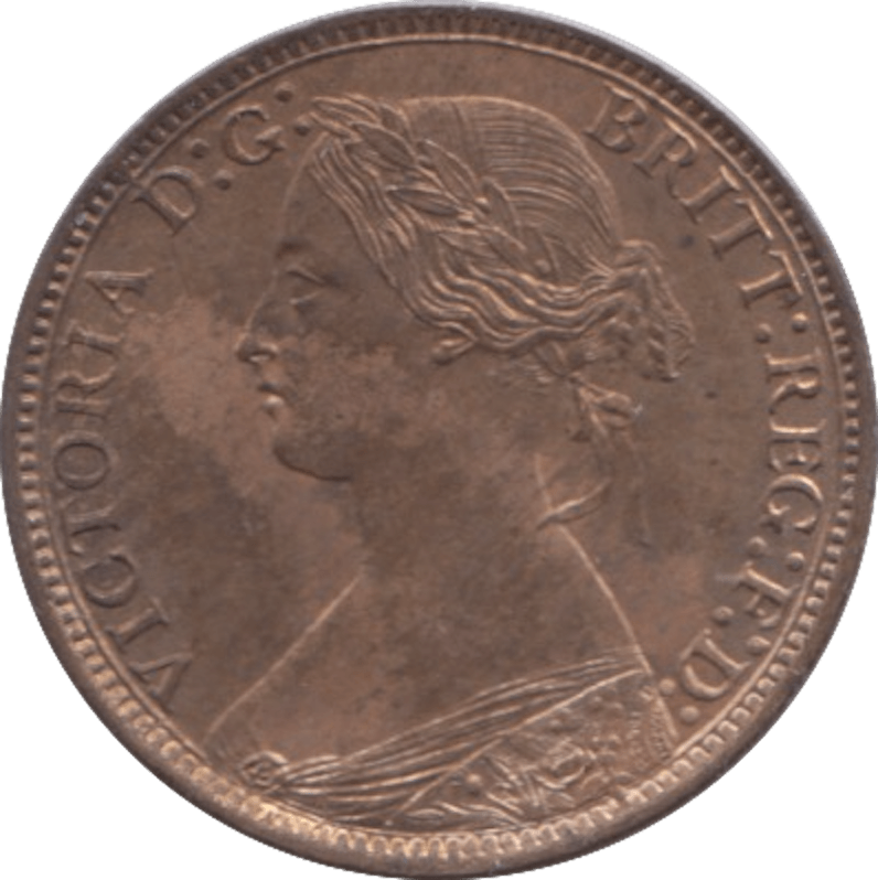 1873 FARTHING ( UNC ) 1 - Farthing - Cambridgeshire Coins