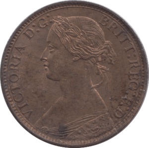 1873 FARTHING ( UNC ) 2 - Farthing - Cambridgeshire Coins