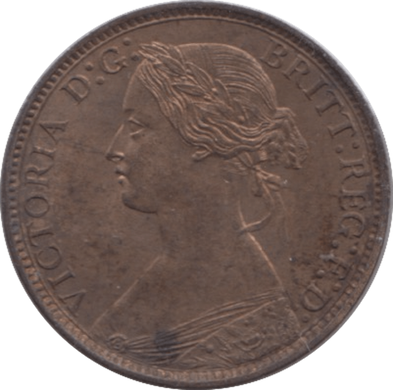 1873 FARTHING ( UNC ) 2 - Farthing - Cambridgeshire Coins