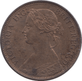 1873 FARTHING ( UNC ) 2 - Farthing - Cambridgeshire Coins