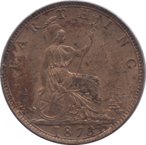 1873 FARTHING ( UNC ) 2 - Farthing - Cambridgeshire Coins