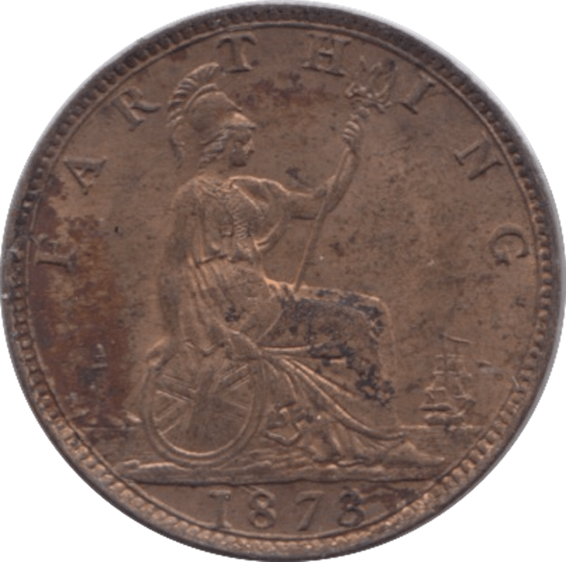 1873 FARTHING ( UNC ) 2 - Farthing - Cambridgeshire Coins