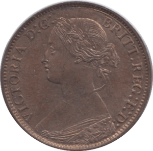 1873 FARTHING ( UNC ) 4 - Farthing - Cambridgeshire Coins