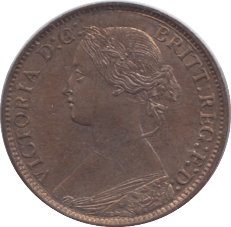 1873 FARTHING ( UNC ) 4 - Farthing - Cambridgeshire Coins