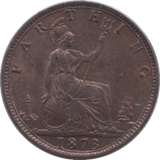 1873 FARTHING ( UNC ) 5 - Farthing - Cambridgeshire Coins