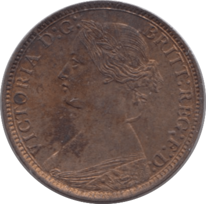1873 FARTHING ( UNC ) 6 - Farthing - Cambridgeshire Coins