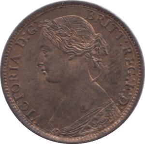 1873 FARTHING ( UNC ) 7 - Farthing - Cambridgeshire Coins