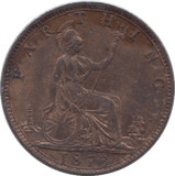 1873 FARTHING ( UNC ) 7 - Farthing - Cambridgeshire Coins