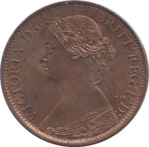 1873 FARTHING ( UNC ) 8 - Farthing - Cambridgeshire Coins