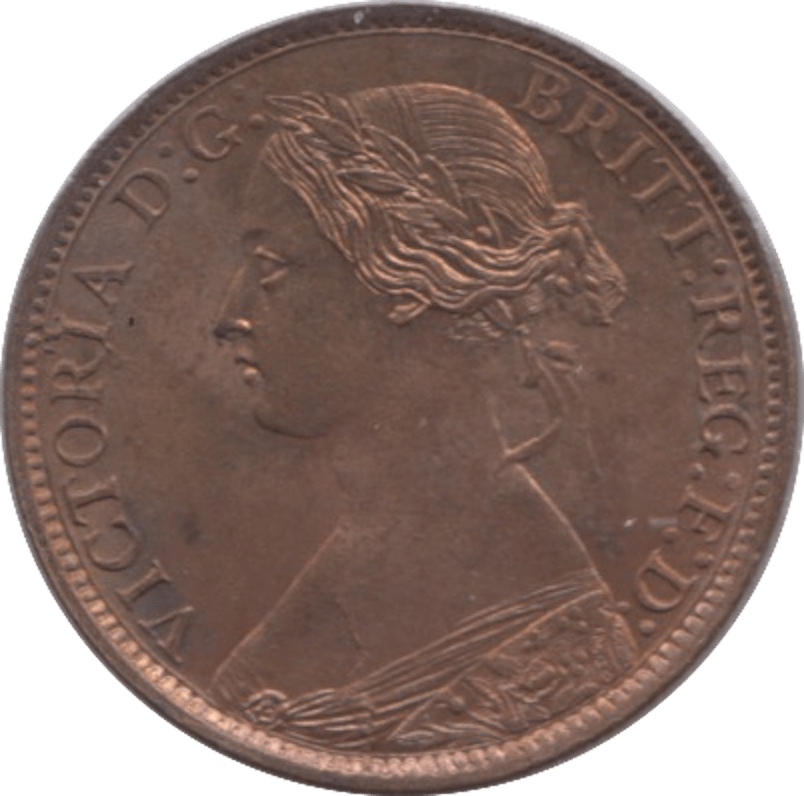 1873 FARTHING ( UNC ) 8 - Farthing - Cambridgeshire Coins