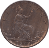 1873 FARTHING ( UNC ) 8 - Farthing - Cambridgeshire Coins