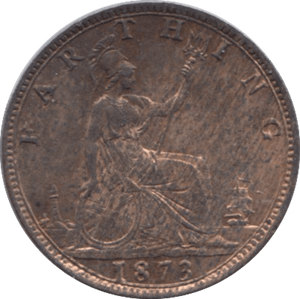 1873 FARTHING ( UNC ) 9 - Farthing - Cambridgeshire Coins
