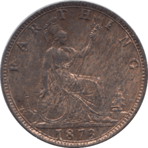 1873 FARTHING ( UNC ) 9 - Farthing - Cambridgeshire Coins