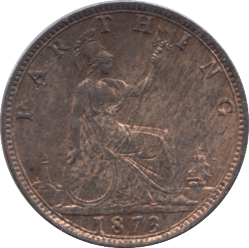 1873 FARTHING ( UNC ) 9 - Farthing - Cambridgeshire Coins