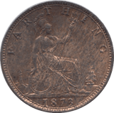 1873 FARTHING ( UNC ) 9 - Farthing - Cambridgeshire Coins