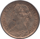 1873 FARTHING ( UNC ) 9 - Farthing - Cambridgeshire Coins