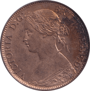 1873 FARTHING ( UNC ) - Farthing - Cambridgeshire Coins
