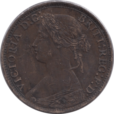 1873 FARTHING ( VF ) - Farthing - Cambridgeshire Coins