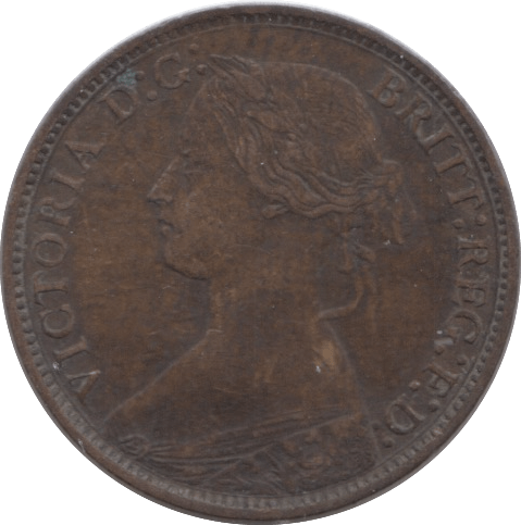 1873 FARTHING ( VF ) - Farthing - Cambridgeshire Coins