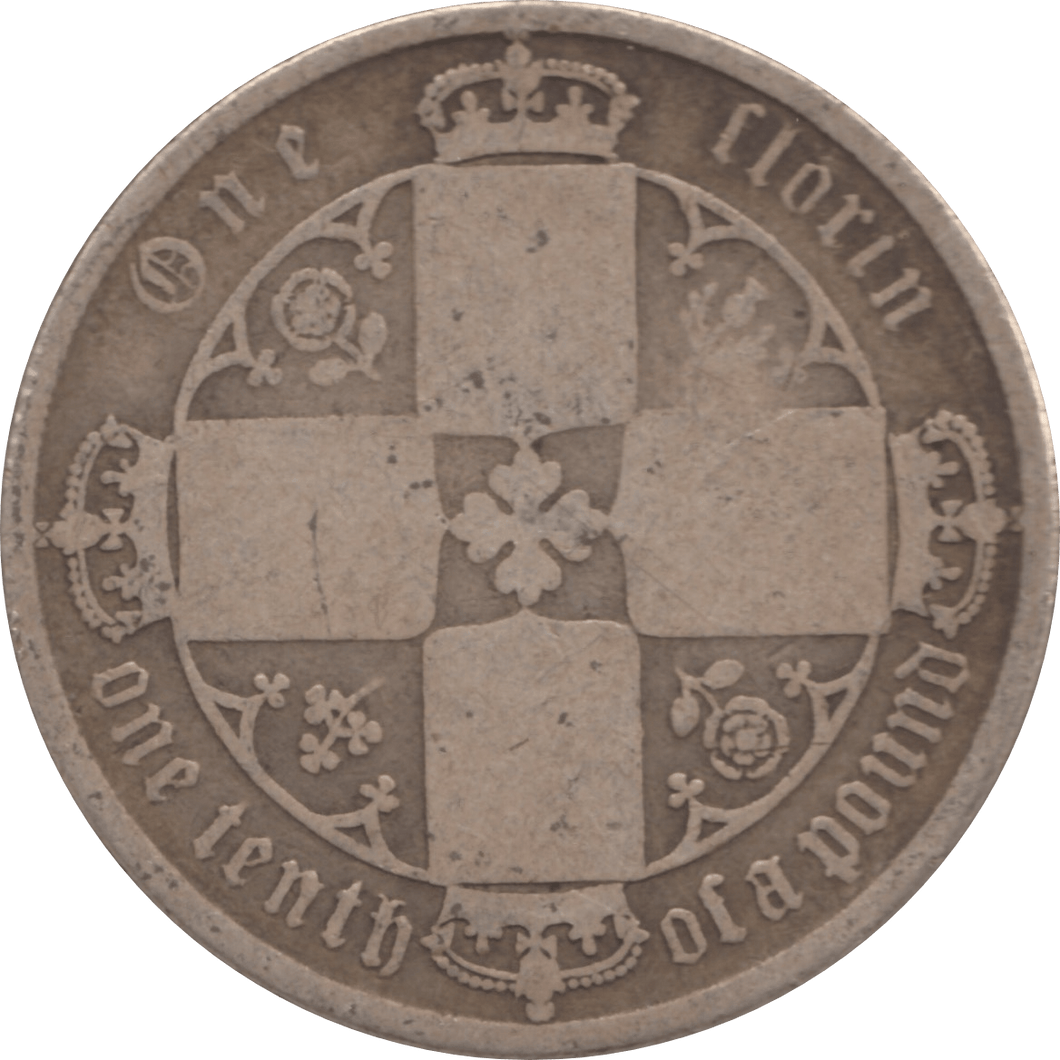 1873 FLORING ( FAIR ) DIE 98 - Florin - Cambridgeshire Coins